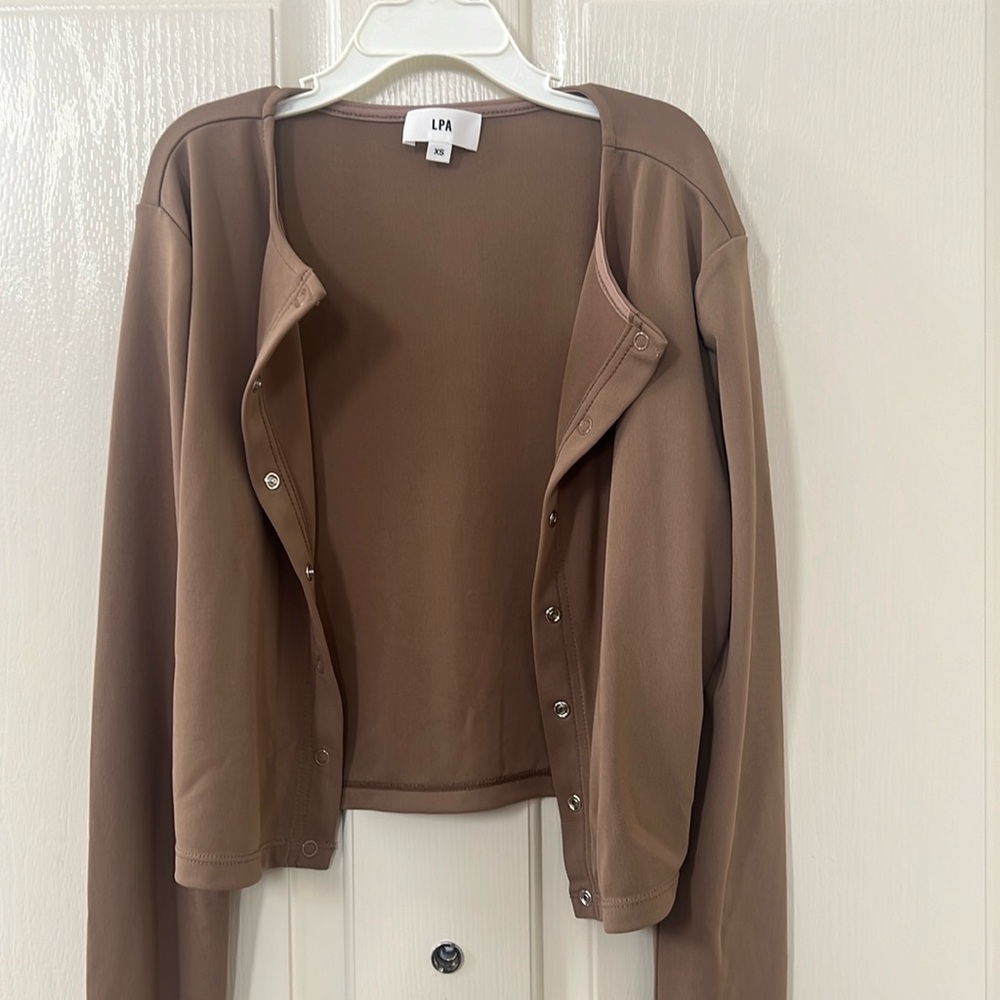 LPA Brown Long Sleeve Top